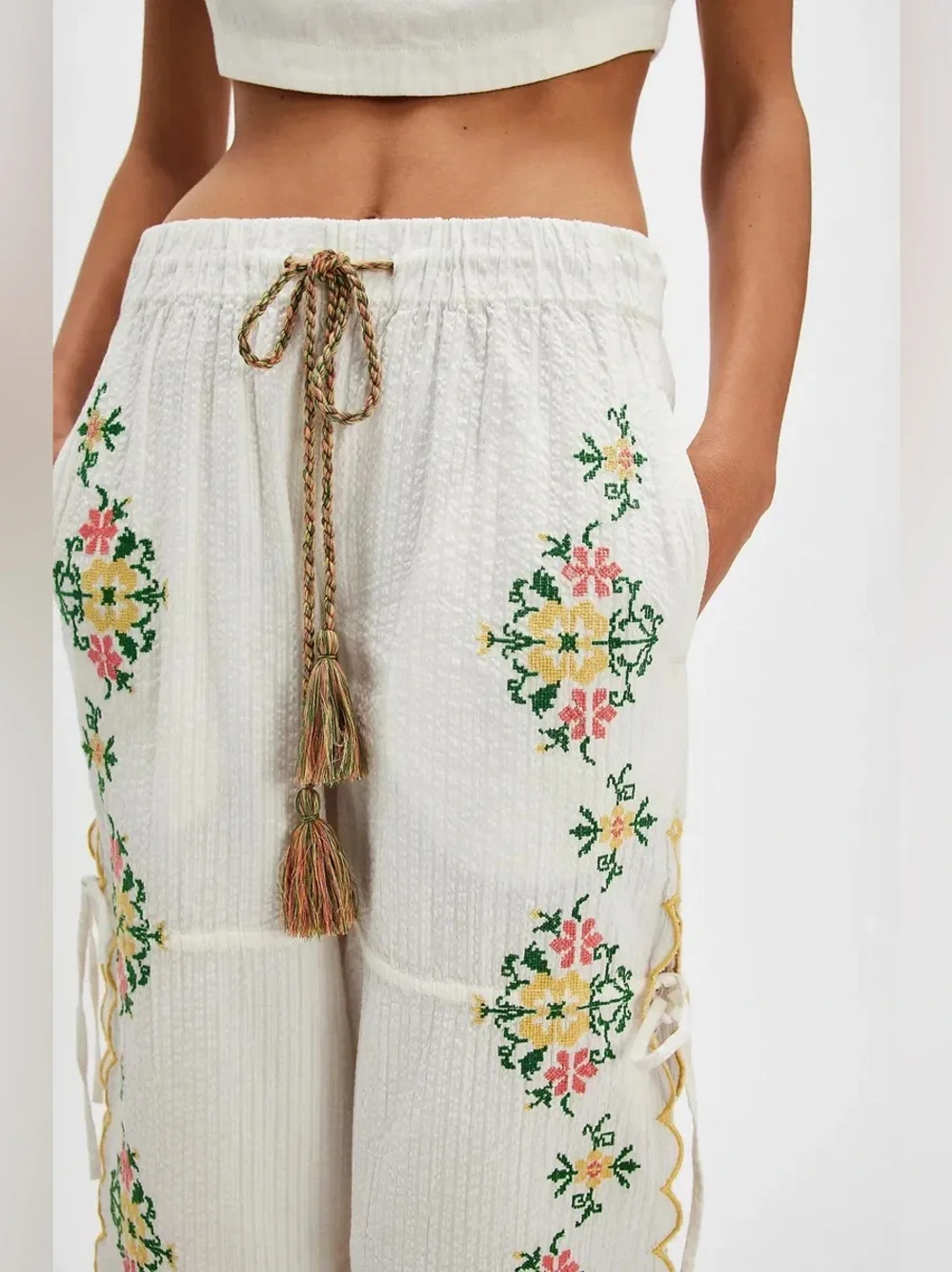 Free People Spring Breeze Tie Pants